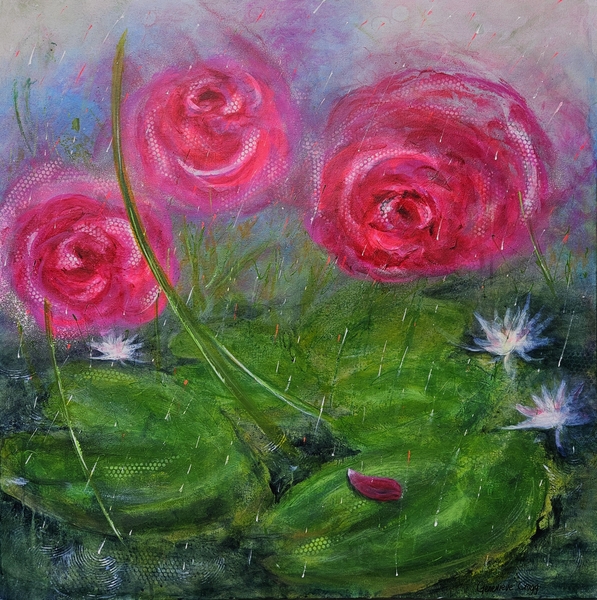 In the Pink Series: Lilypads, Raindrops, Soft Winds and Roses